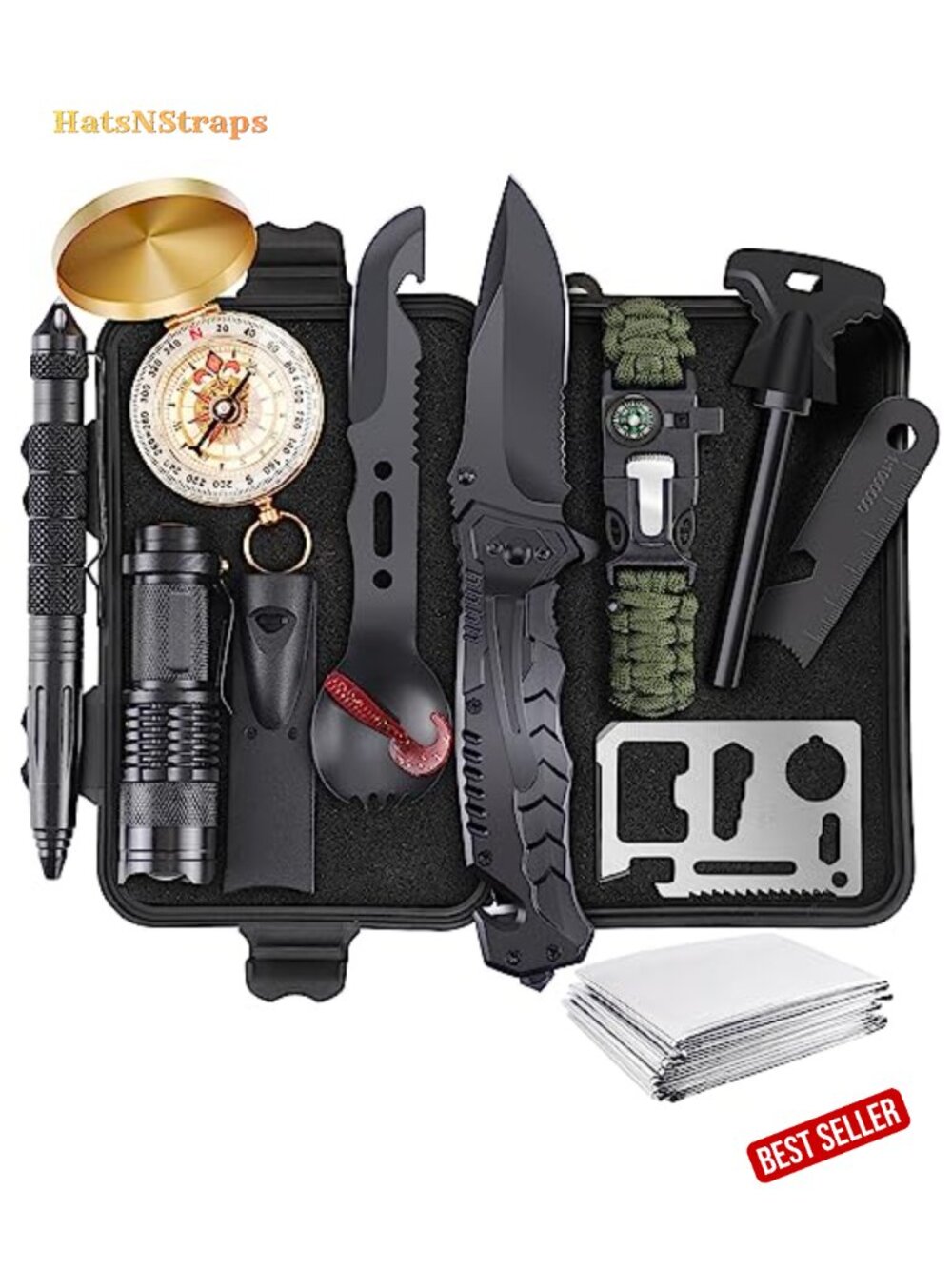 13 in 1 Survival Kit Tactical Gear Outdoor Camping Hunting Emergency Tools